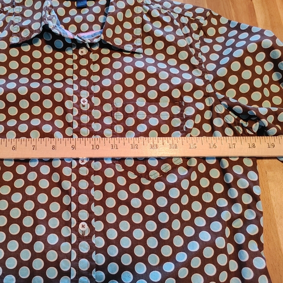Boden Classic Button down in Brown and Blue, Size US 8-10 or UK 14 - Picture 3 of 7